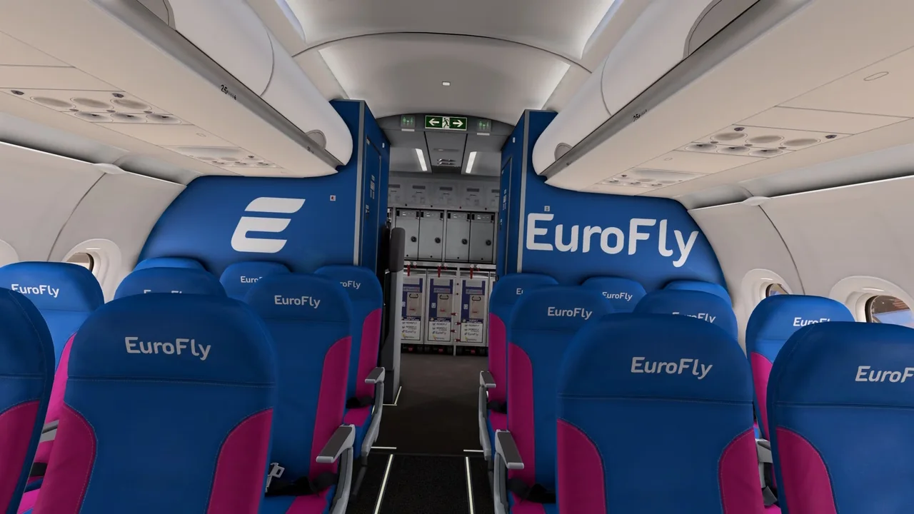 EuroFly Kabineninterieur